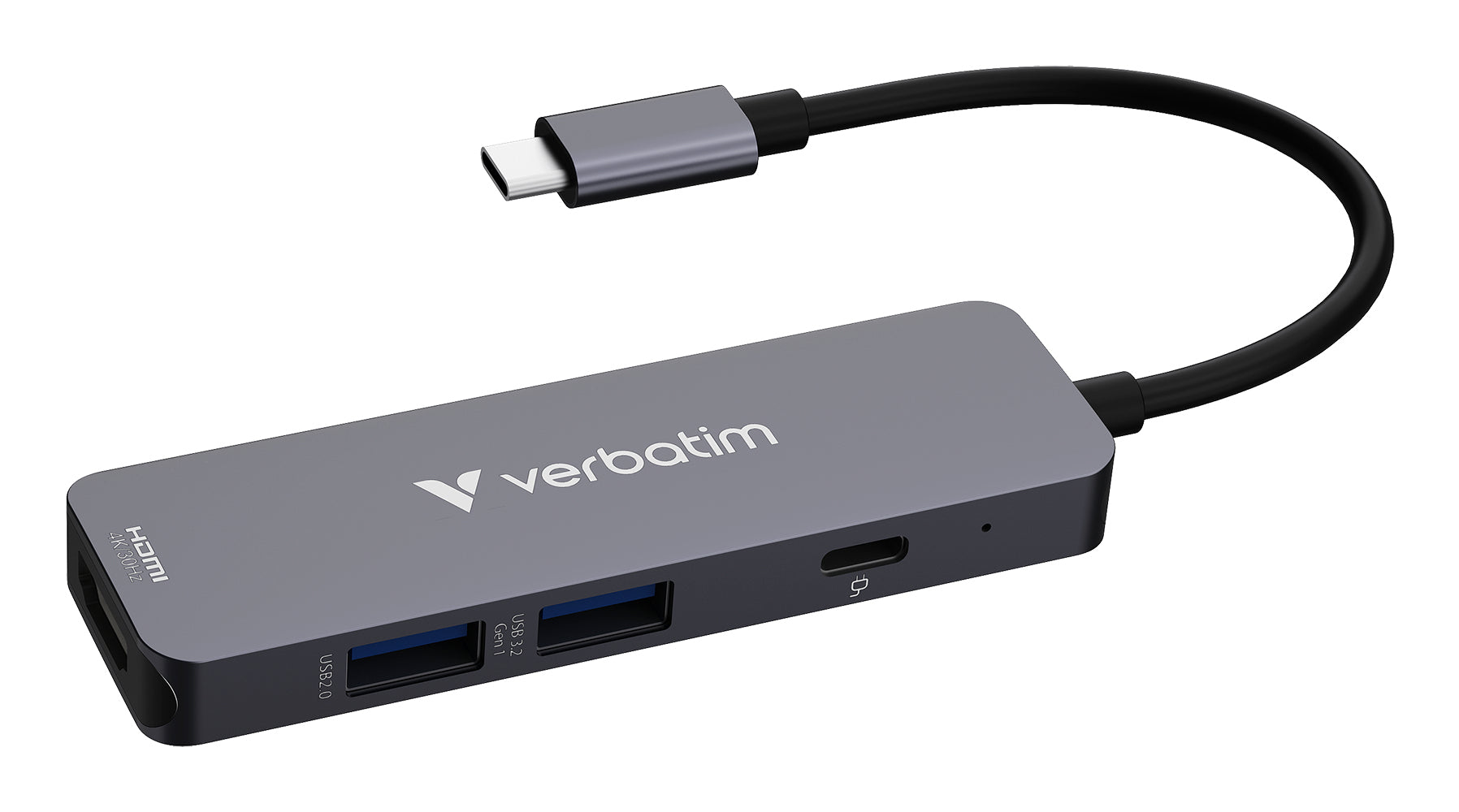 Verbatim USB-C Essentials Multiport Hub 4 ports: HDMI, USB-C PD, USB-A 3.2 Gen 1, USB-A - 32155 - eCommerce Business Prime