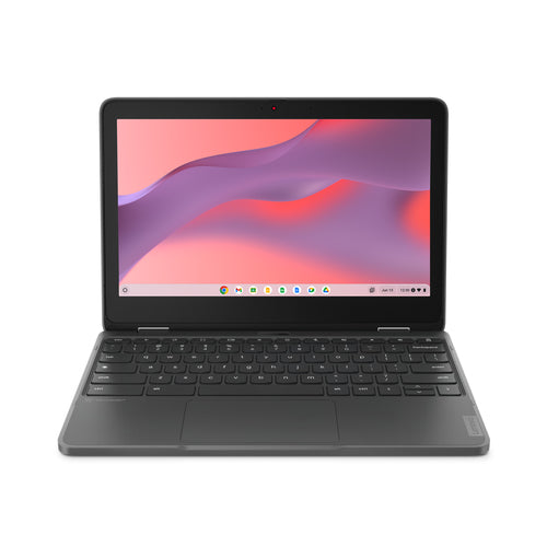 Lenovo 300e Yoga Chromebook 29.5 cm (11.6") Touchscreen HD MediaTek Kompanio 520 4 GB LPDDR4x-SDRAM 32 GB eMMC Wi-Fi 6 (802.11ax) ChromeOS Grey - 82W20003US - eCommerce Business Prime