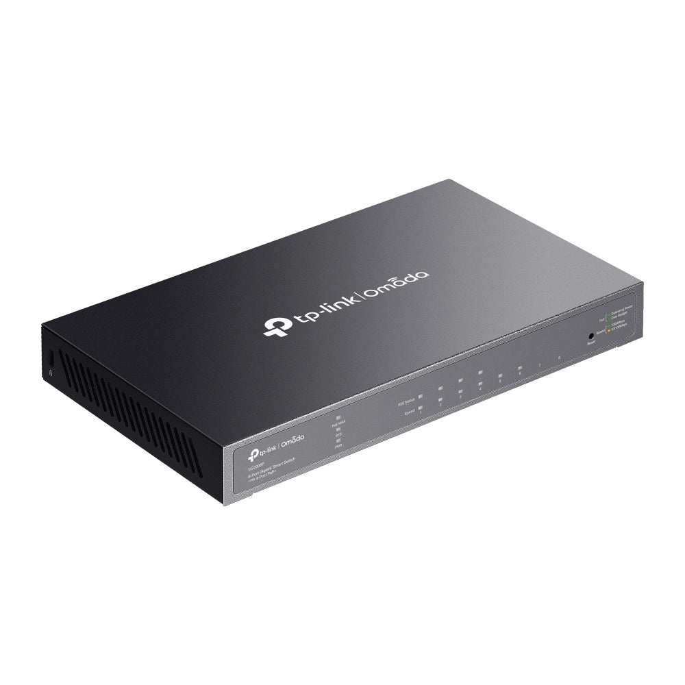 TP-Link Omada 8-Port Gigabit Smart Switch with 4-Port PoE+ - SG2008P - eCommerce Business Prime