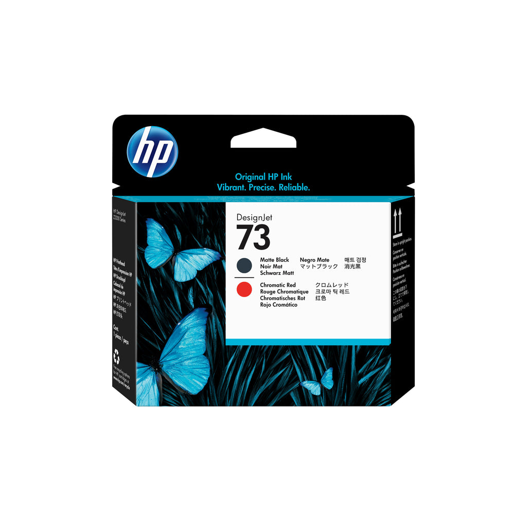 HP 73 Matte Black and Chromatic Red DesignJet Printhead