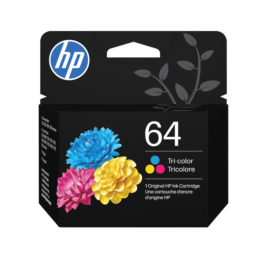 HP 64 Tri-color Original Ink Cartridge