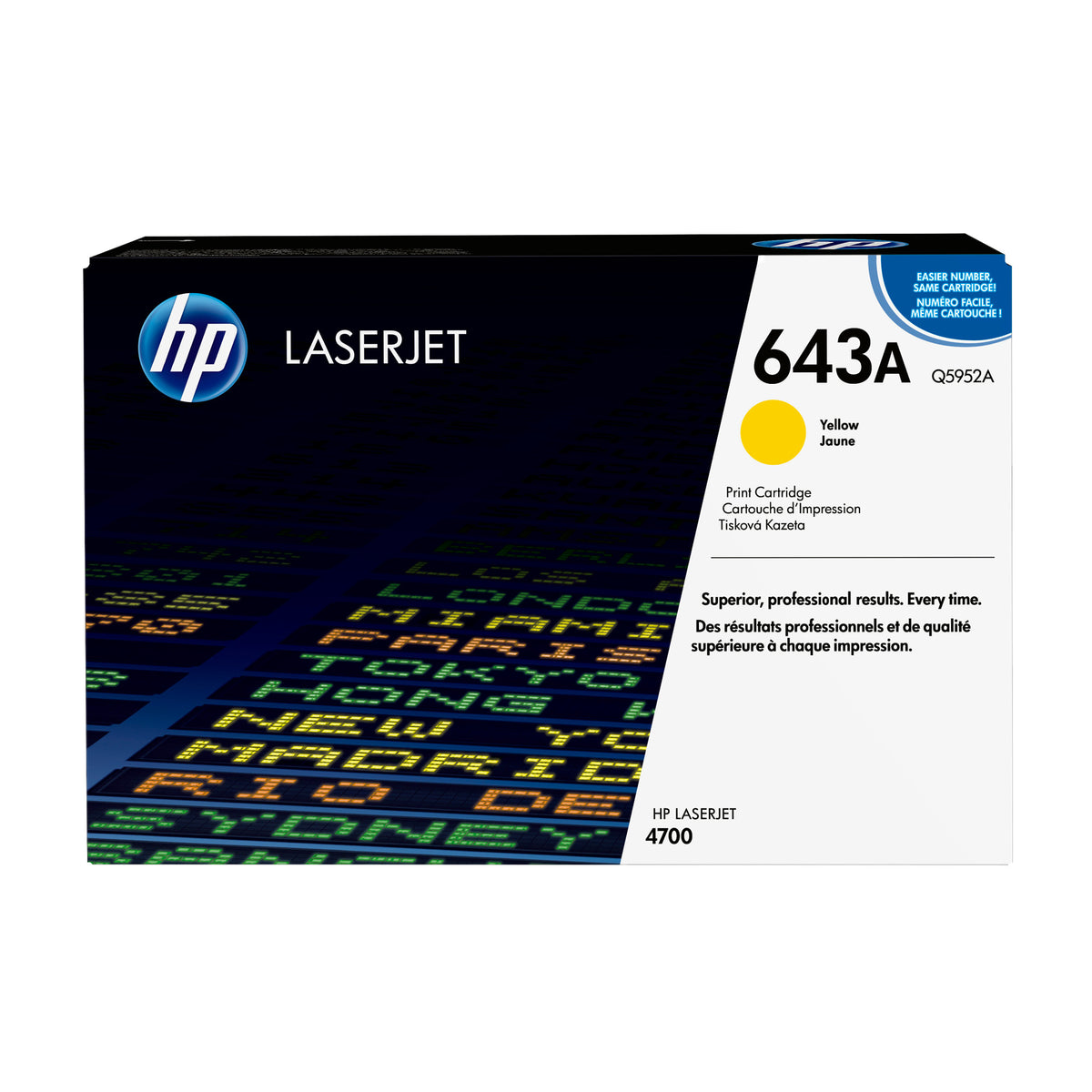 HP 643A Yellow Original LaserJet Toner Cartridge