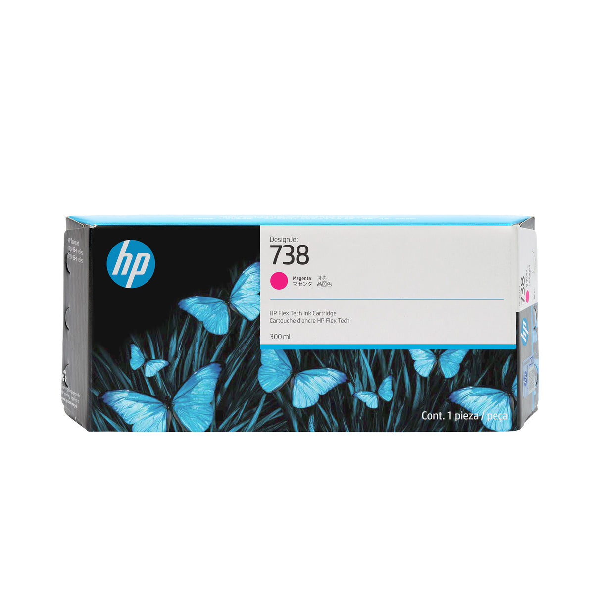 HP 738 300-ml Magenta DesignJet Ink Cartridge