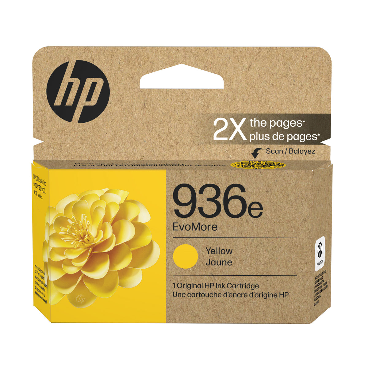HP 936e EvoMore Yellow Original Ink Cartridge