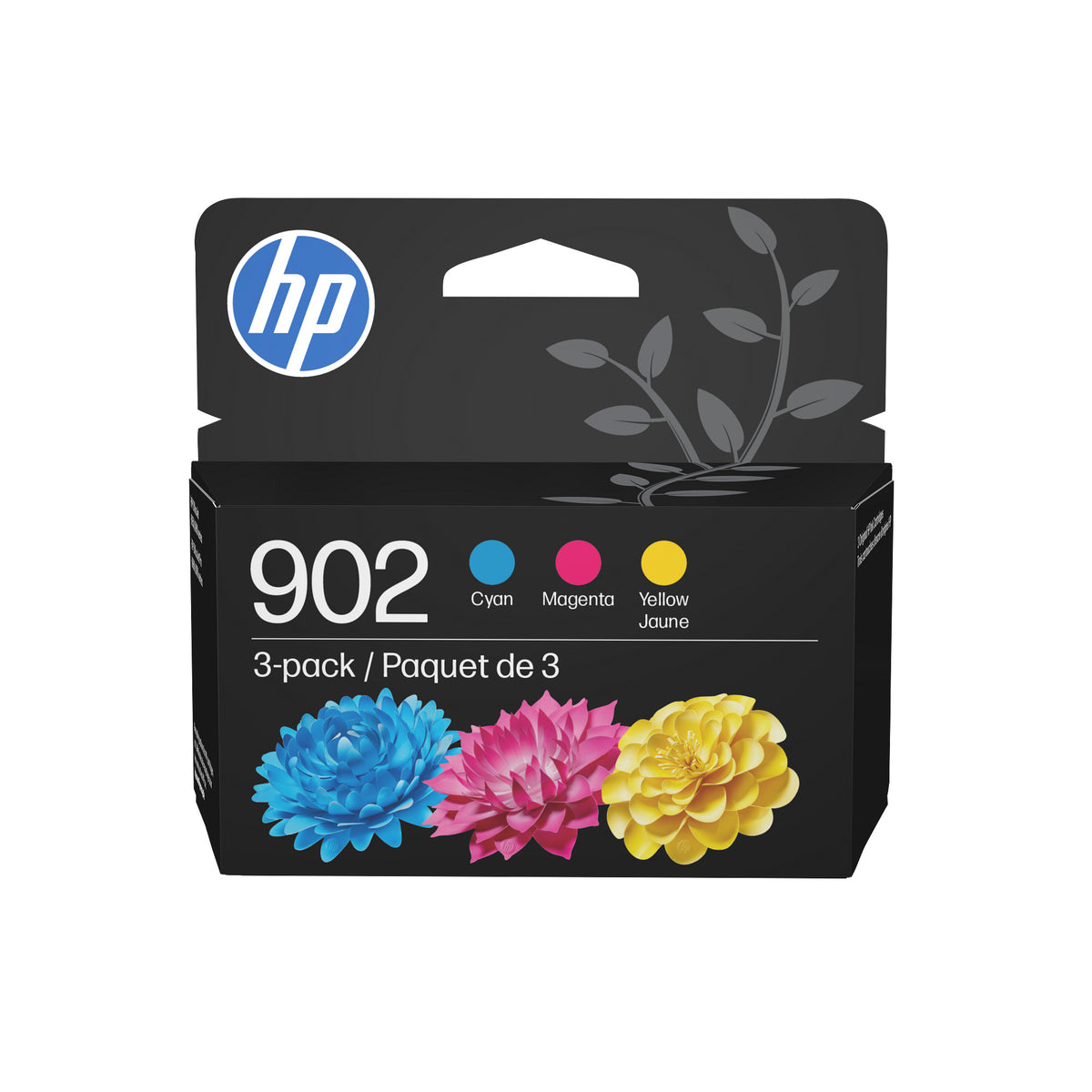 HP 902 3-pack Cyan/Magenta/Yellow Original Ink Cartridges