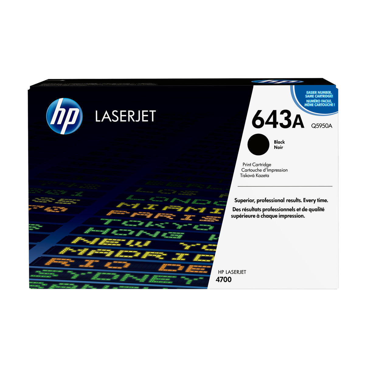 HP 643A Black Original LaserJet Toner Cartridge