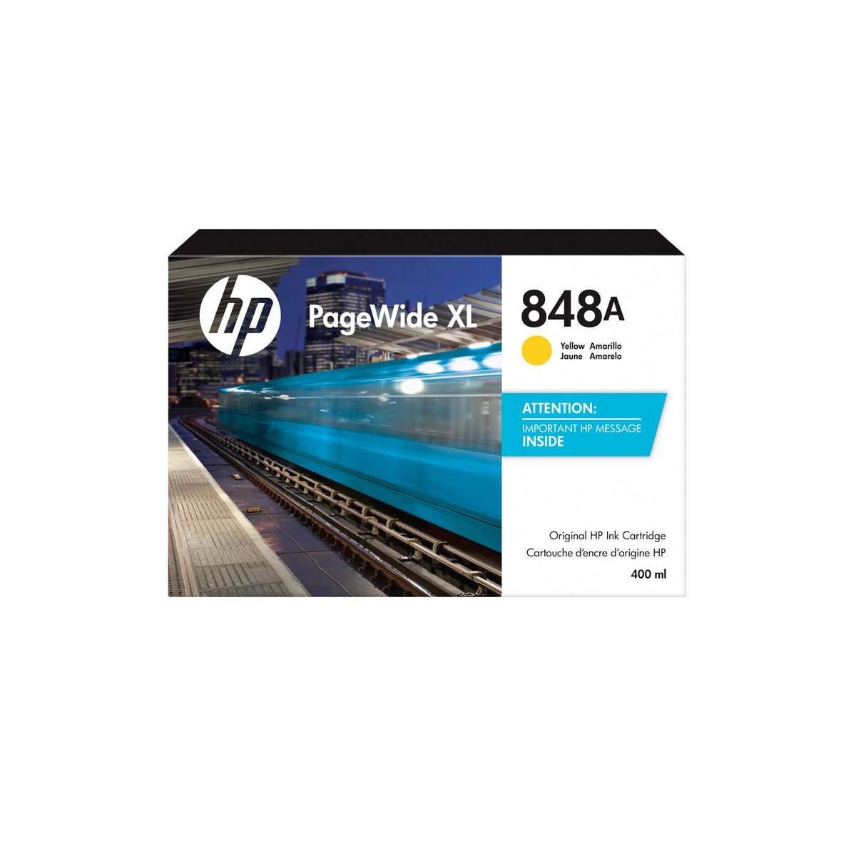 HP 848A 400-ml Yellow PageWide XL Ink Cartridge