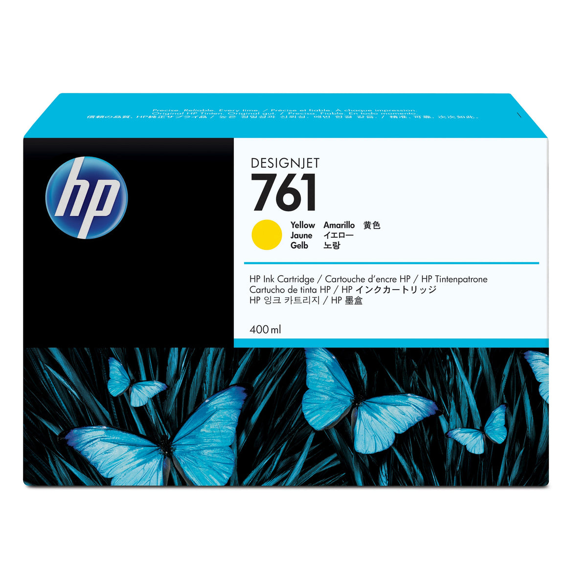 HP 761 400-ml Yellow DesignJet Ink Cartridge