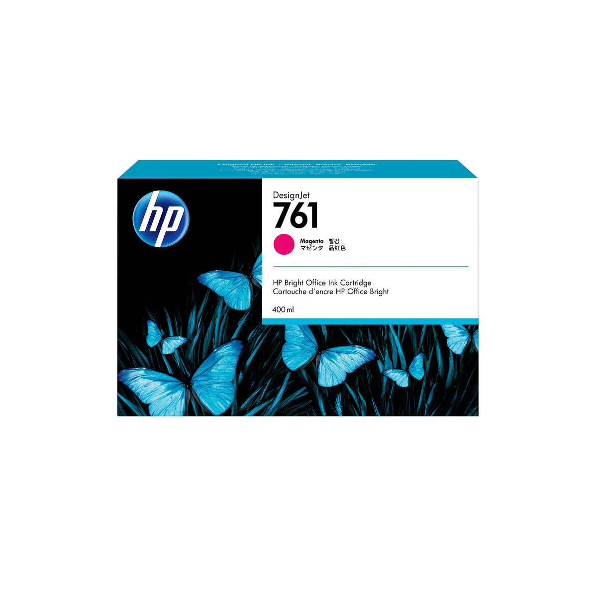 HP 761 400-ml Magenta DesignJet Ink Cartridge