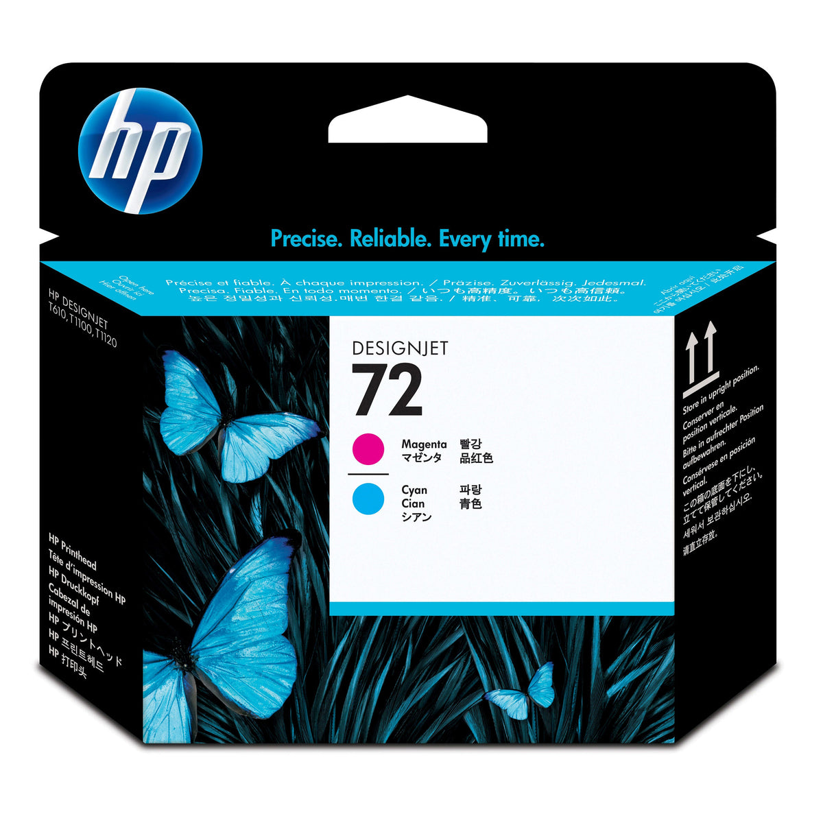 HP 72 Magenta and Cyan DesignJet Printhead