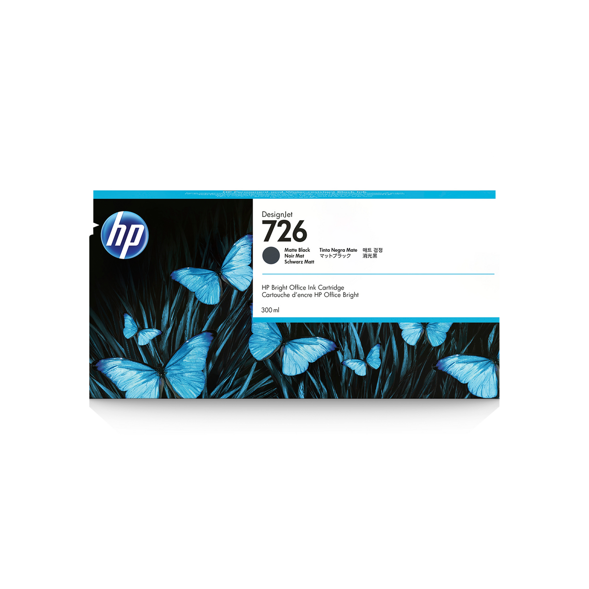 HP 726 300-ml Matte Black DesignJet Ink Cartridge