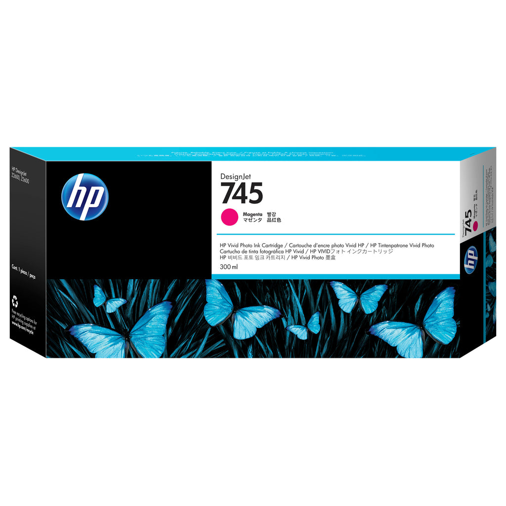 HP 745 300-ml DesignJet Magenta Ink Cartridge