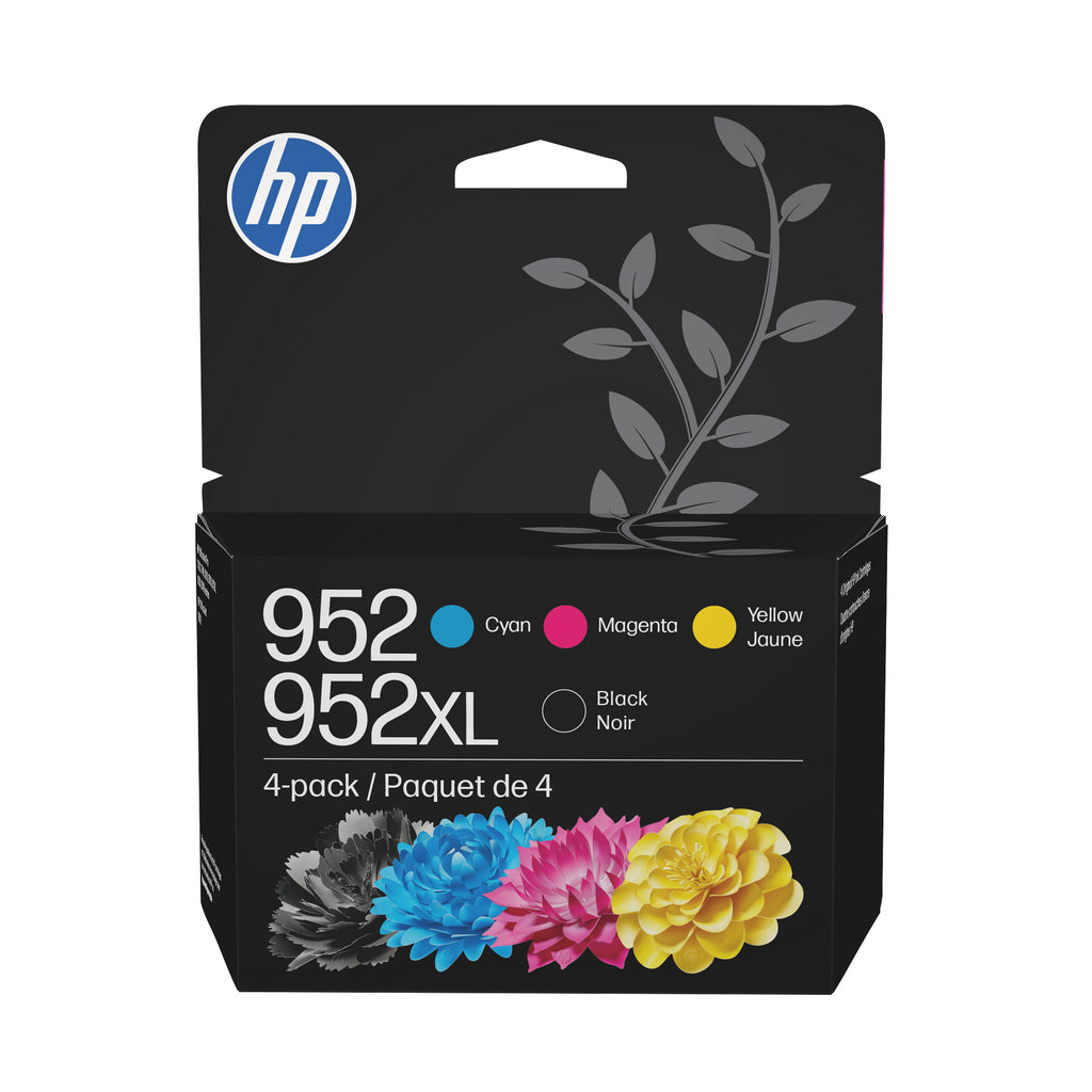 HP 952XL High Yield Black/952 Cyan/Magenta/Yellow 4-pack Original Ink Cartridges
