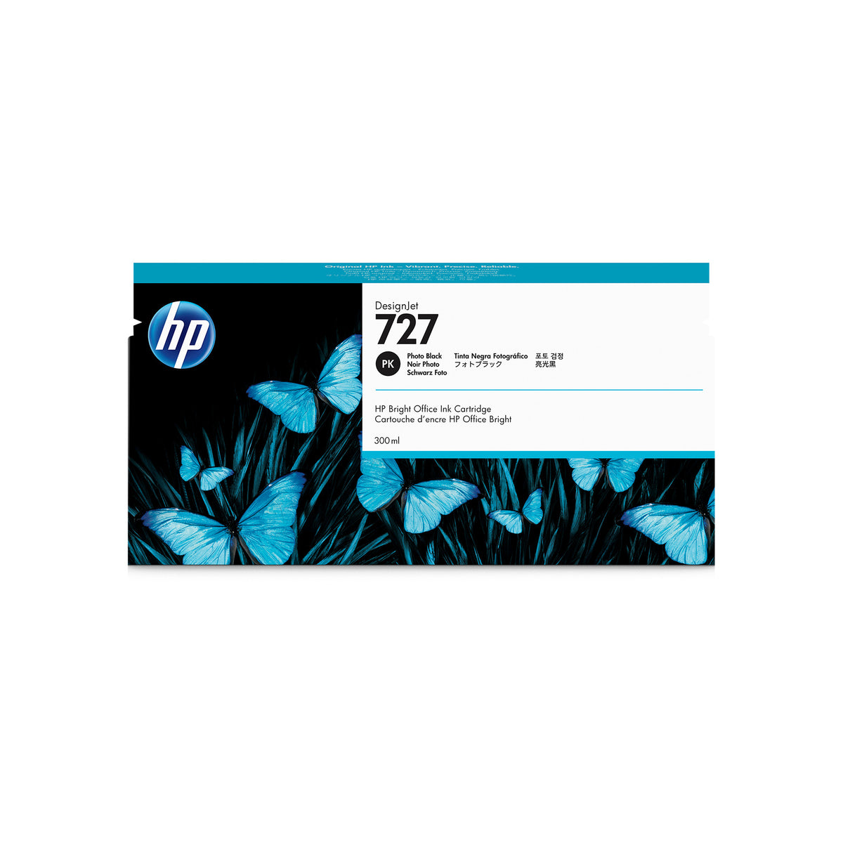 HP 727 300-ml Photo Black DesignJet Ink Cartridge