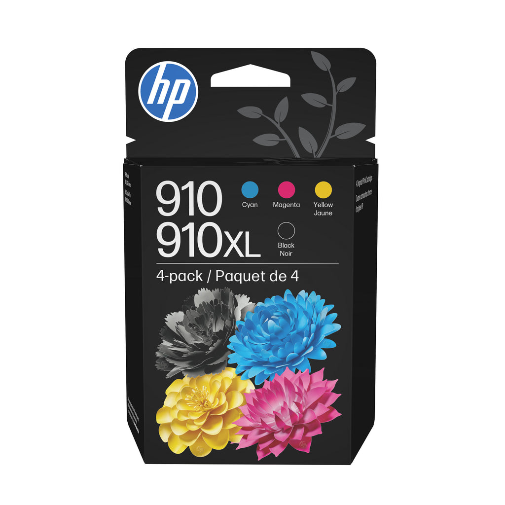 HP 910XL High Yield Black/910 Cyan/Magenta/Yellow 4-pack Original Ink Cartridges