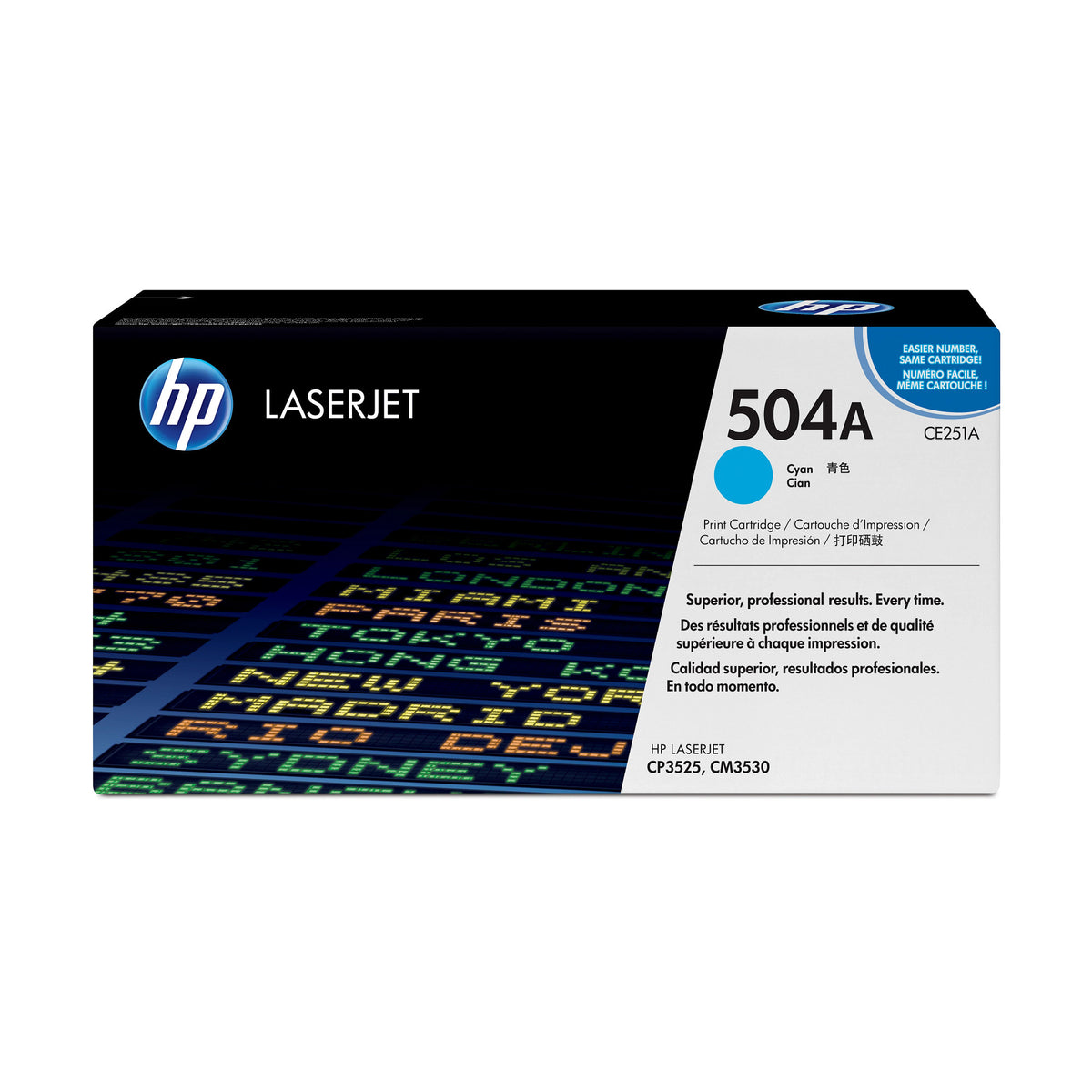HP 504A Cyan Original LaserJet Toner Cartridge for US Government