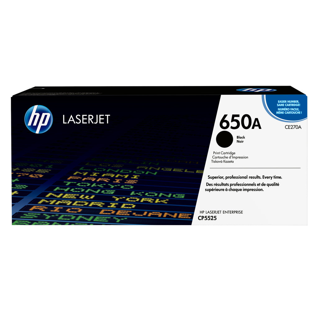 HP 650A Black Original LaserJet Toner Cartridge