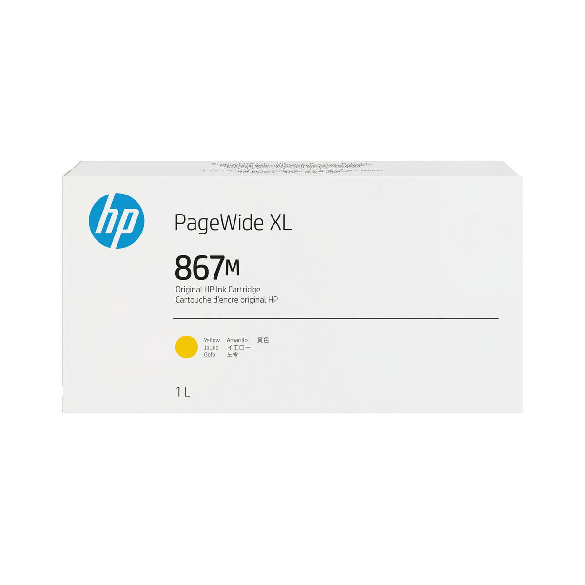 HP 867M 1-liter Yellow PageWide XL Ink Cartridge