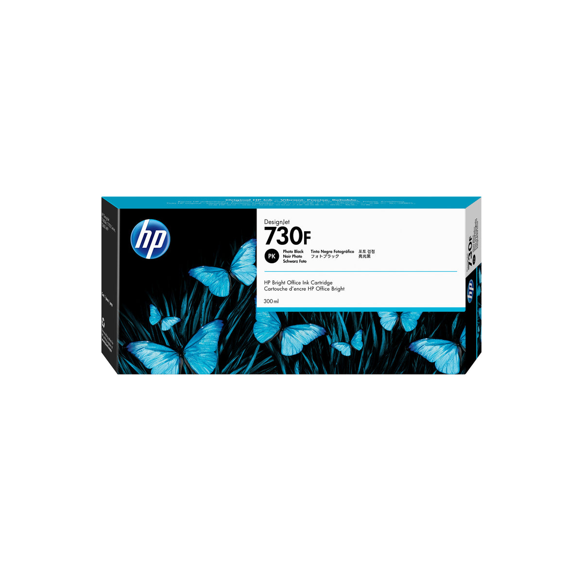HP 730F 300-ml Photo Black DesignJet Ink Cartridge