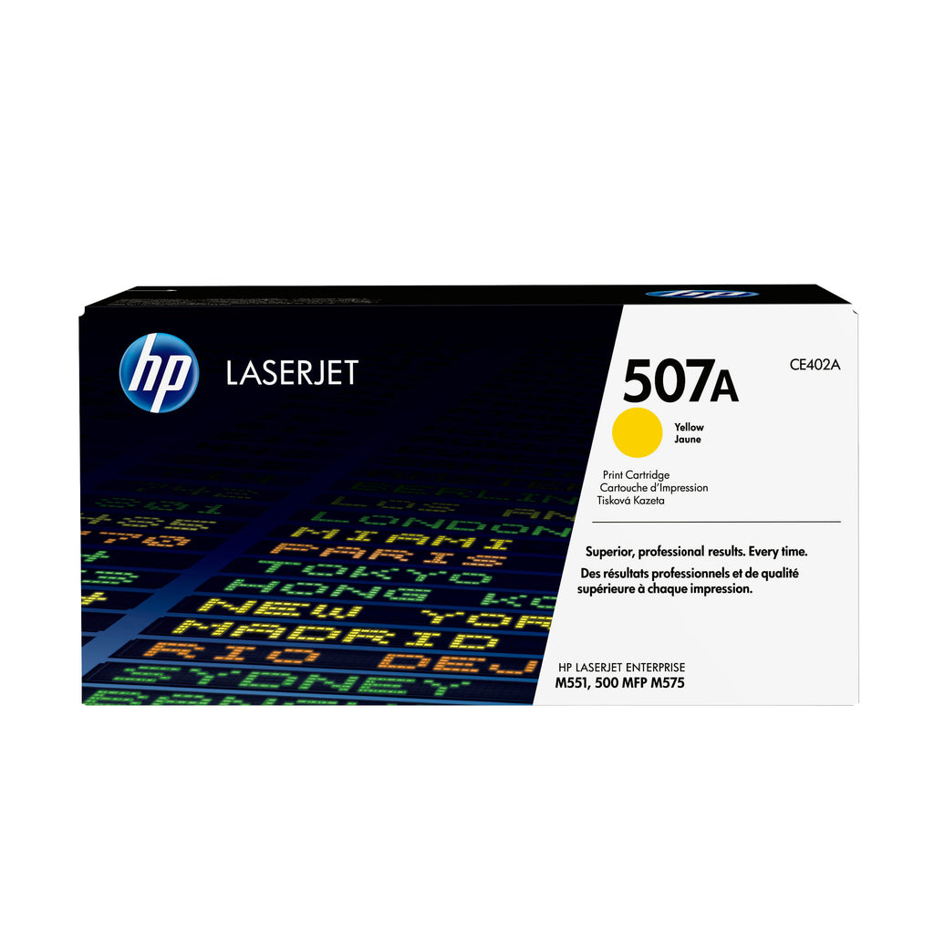 HP 507A Yellow Original LaserJet Toner Cartridge