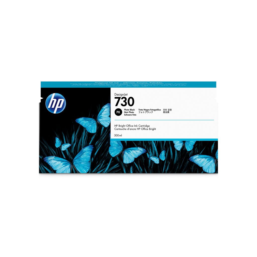 HP 730 300-ml Photo Black DesignJet Ink Cartridge