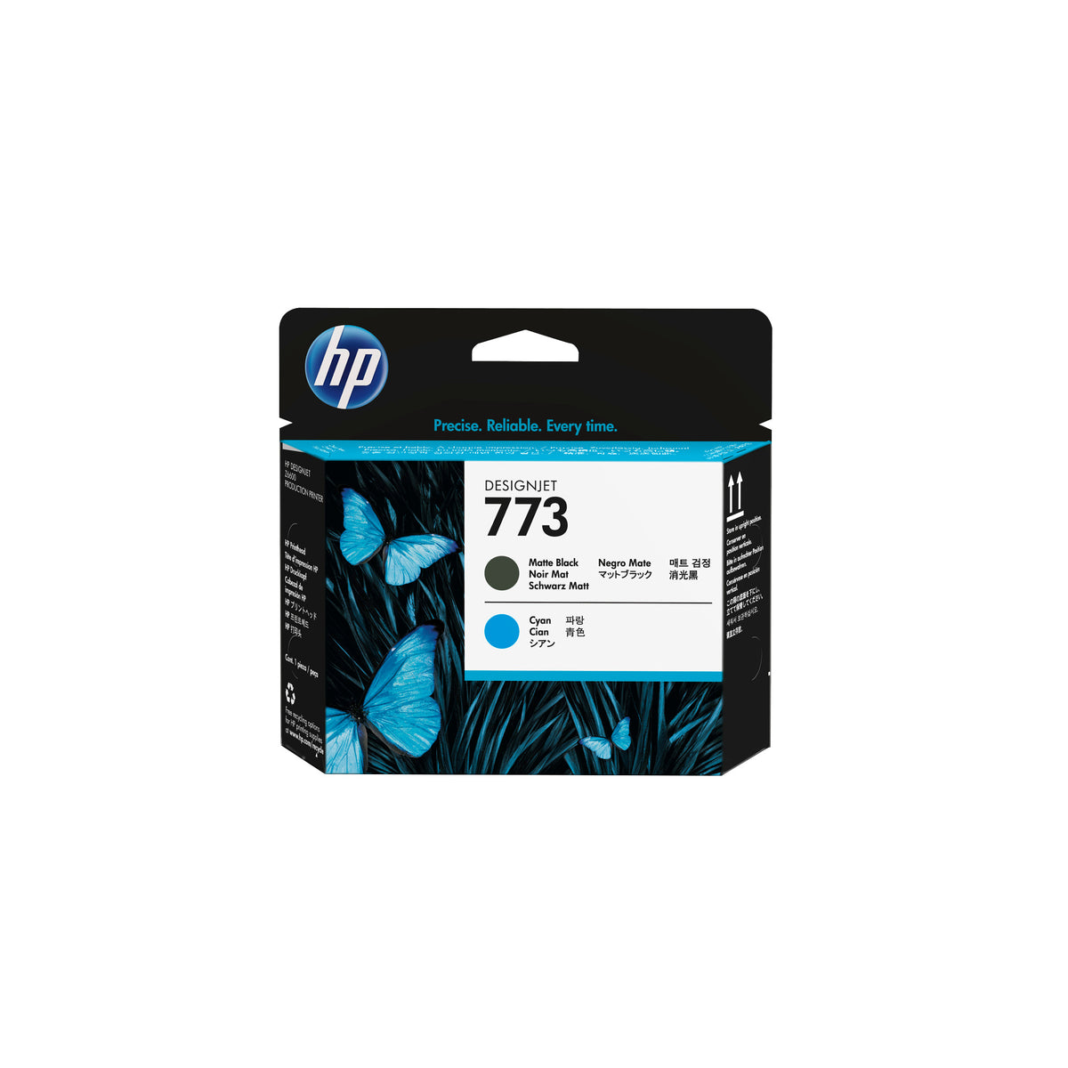 HP 773 Matte Black/Cyan DesignJet Printhead