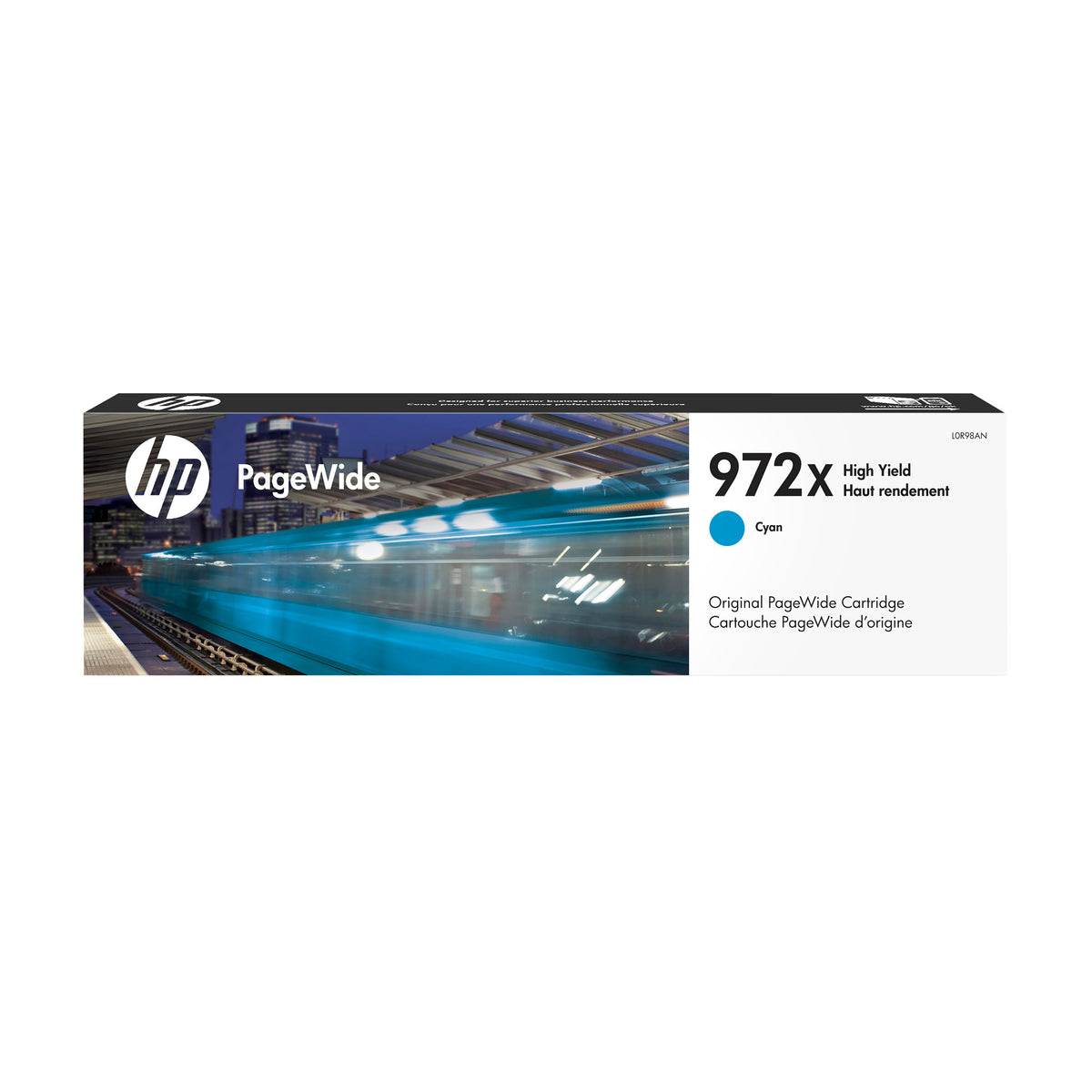 HP 972X High Yield Cyan Original PageWide Cartridge