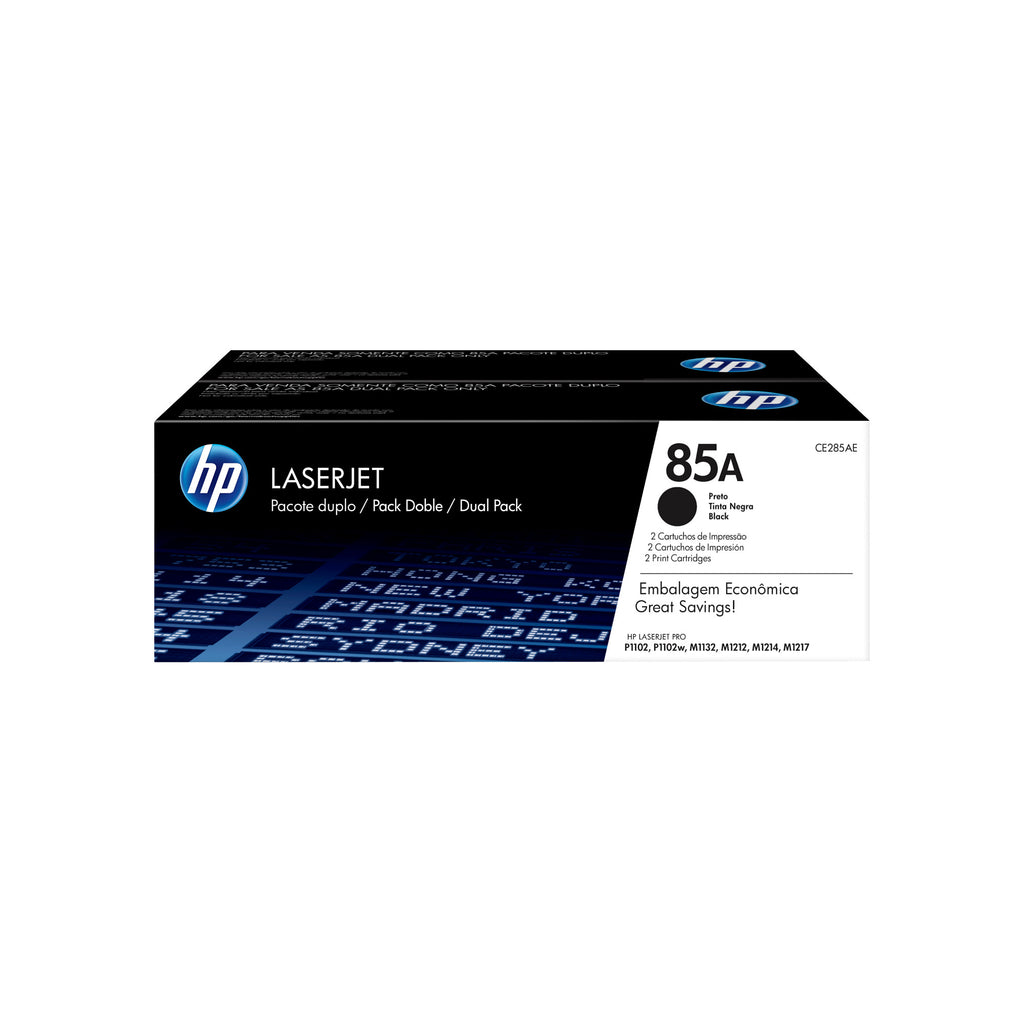 HP 85A 2-pack Black Original LaserJet Toner Cartridges
