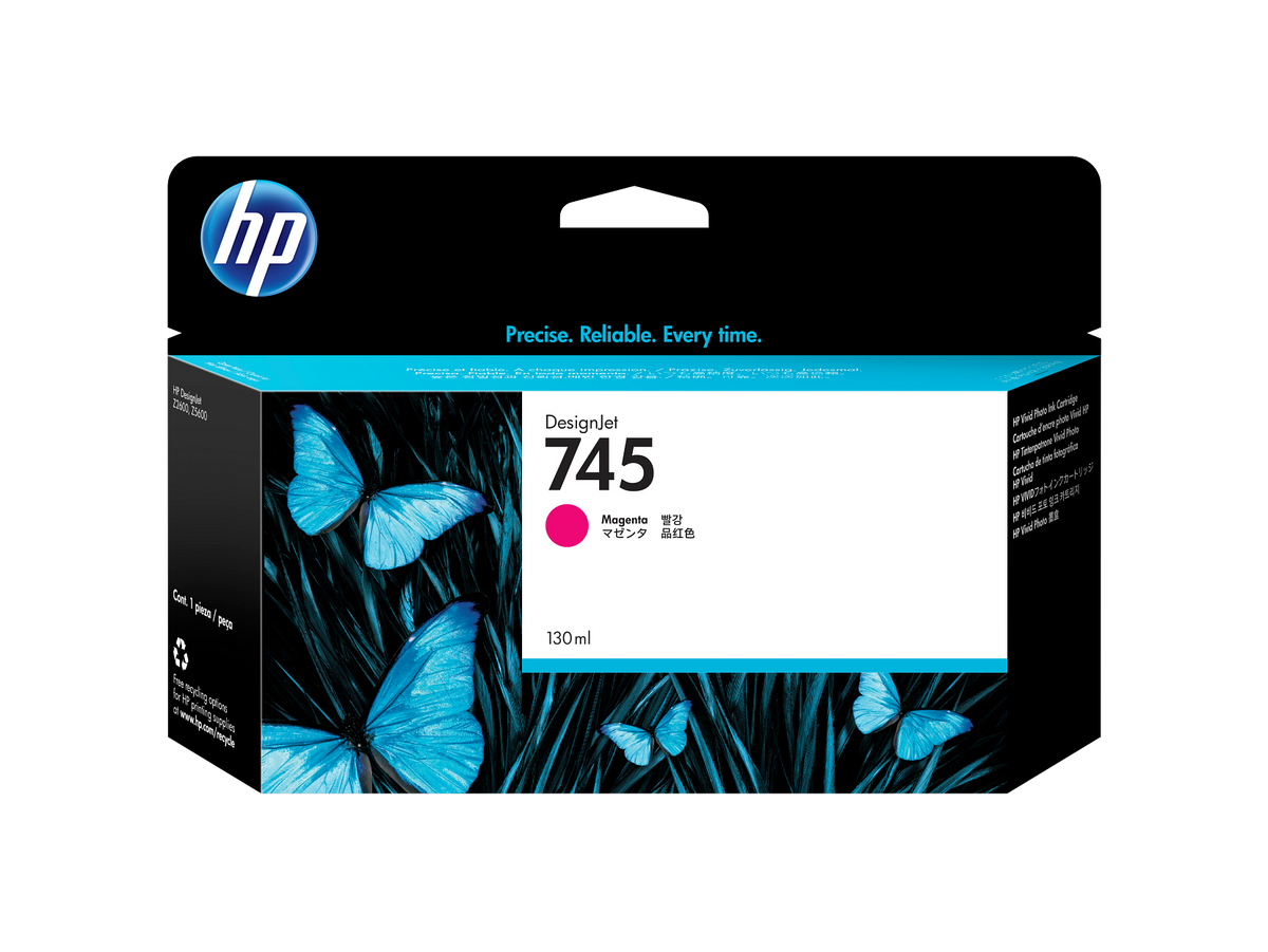 HP 745 130-ml DesignJet Magenta Ink Cartridge
