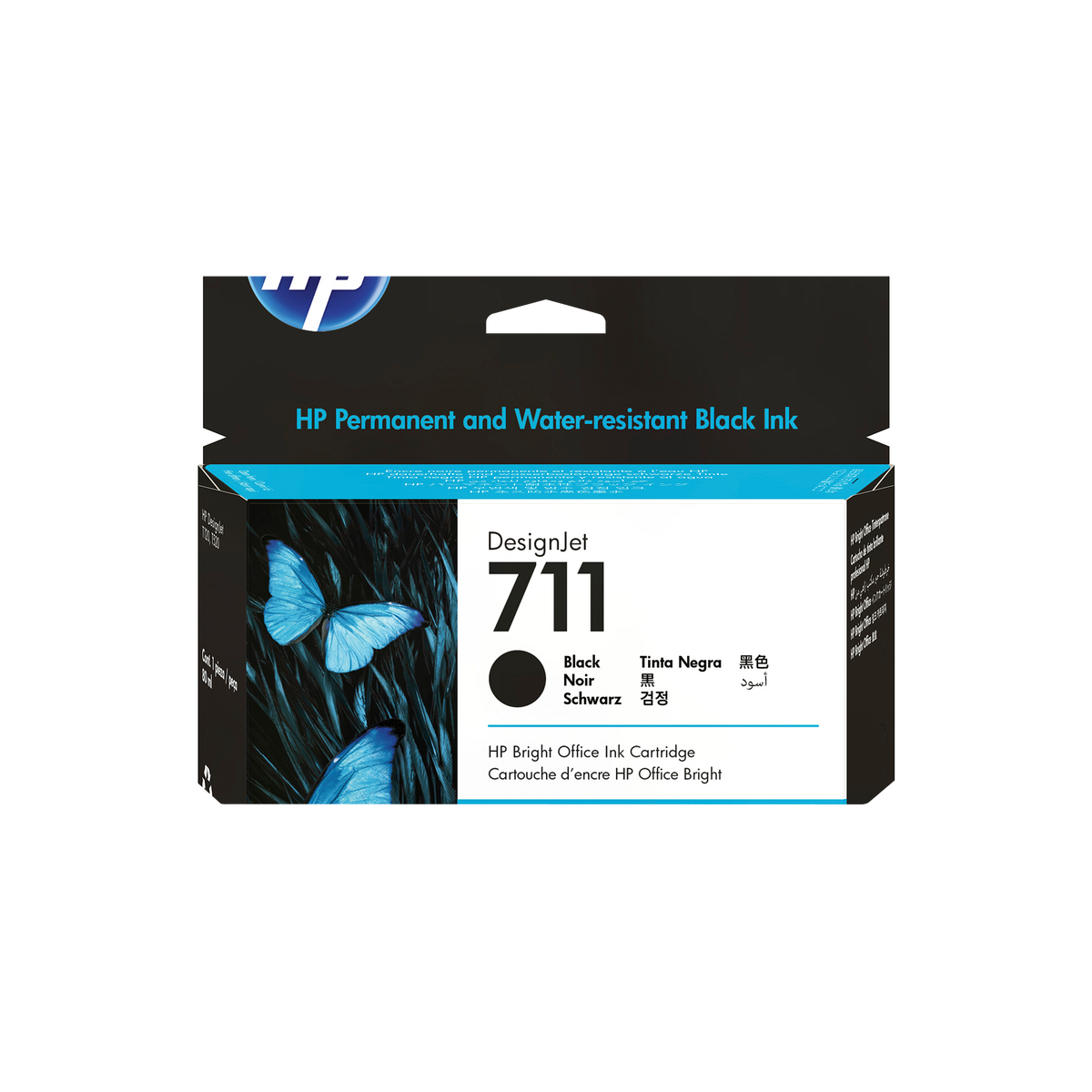 HP 711 80-ml Black DesignJet Ink Cartridge