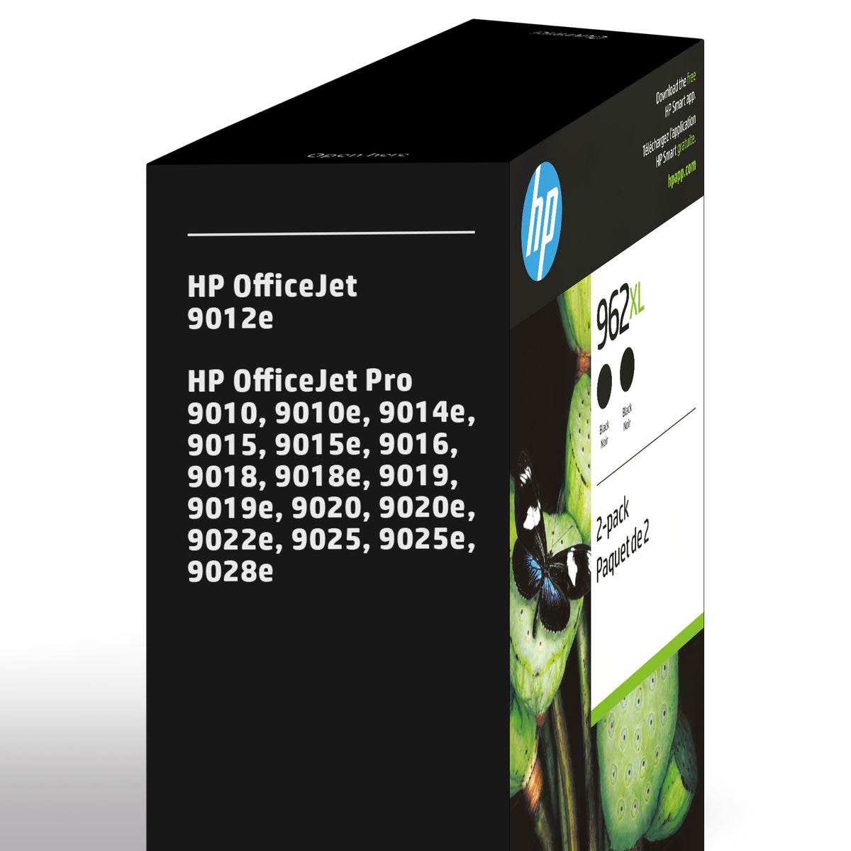 HP 962XL 2-pack High Yield Black Original Ink Cartridges