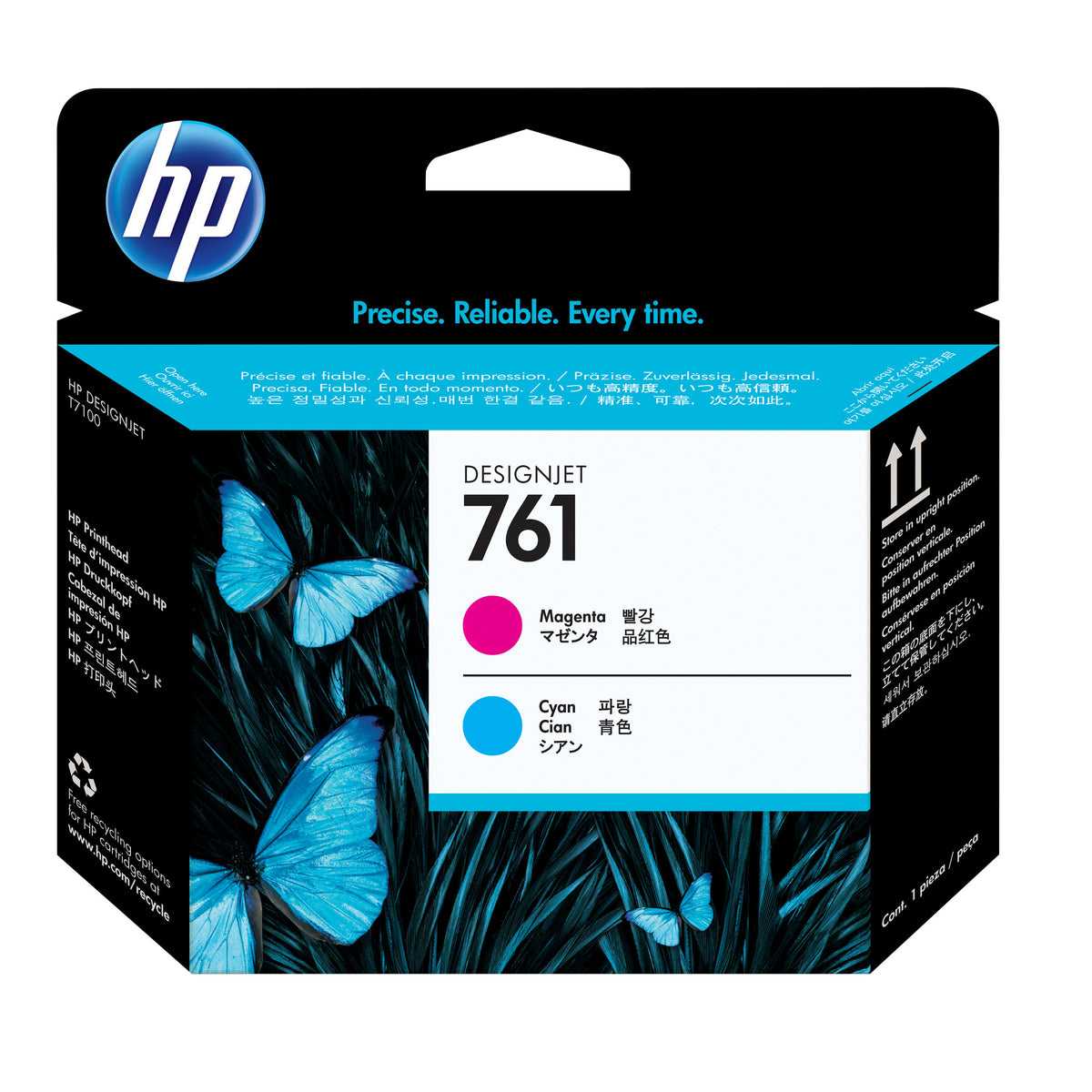 HP 761 Magenta/Cyan DesignJet Printhead