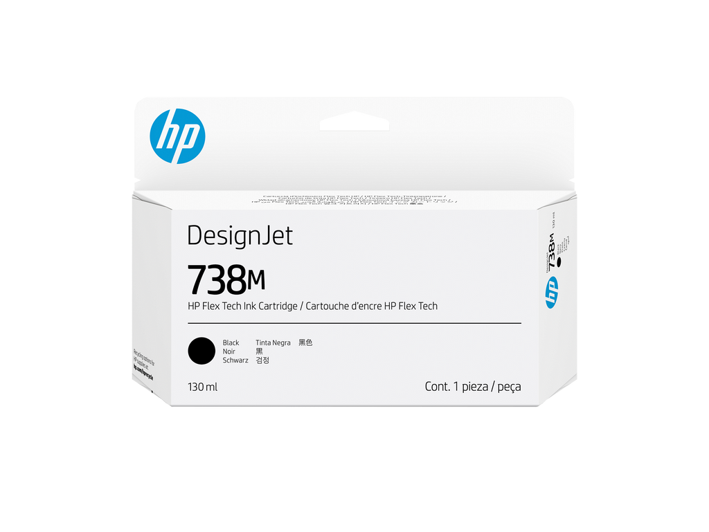 HP 738M 130-ml Black DesignJet Ink Cartridge