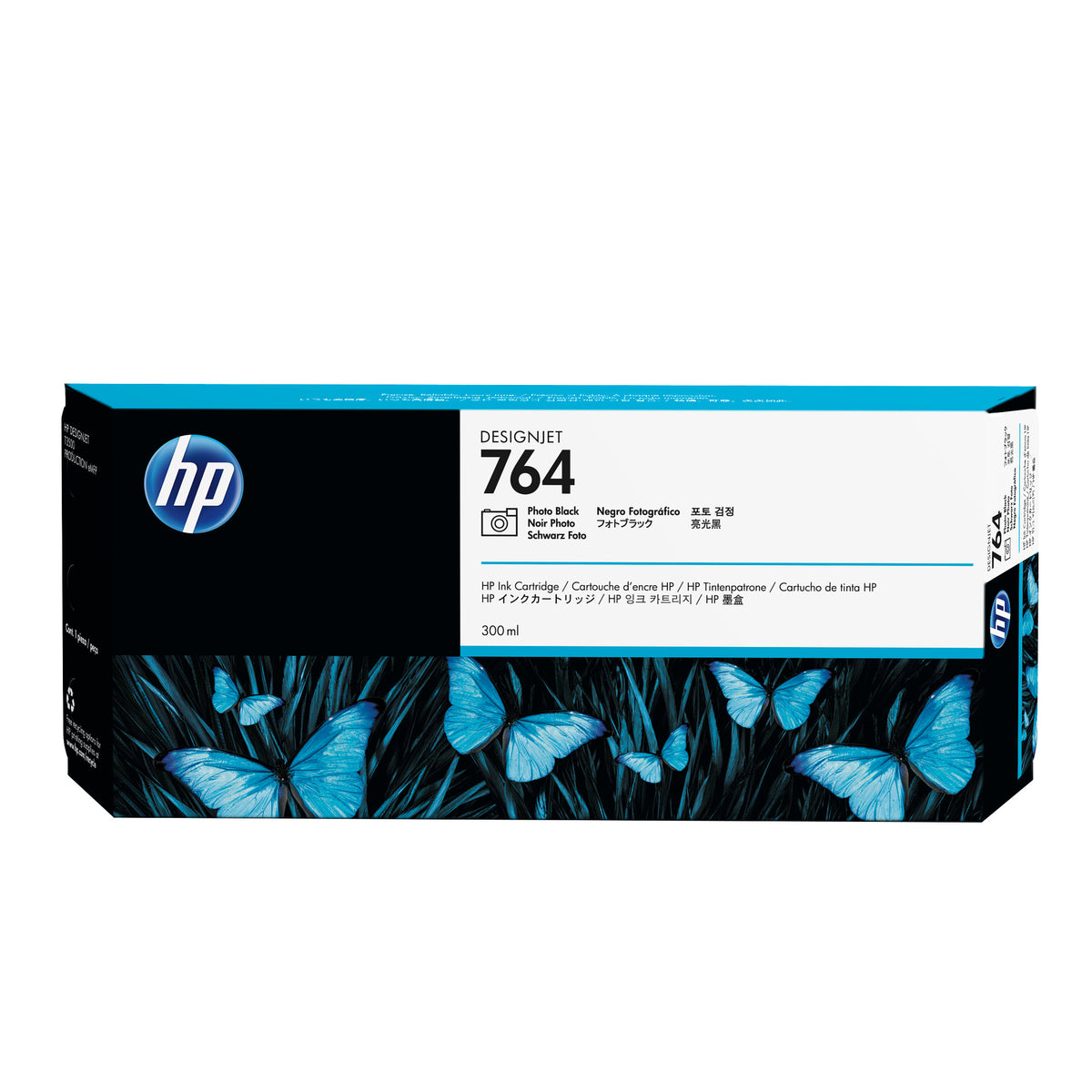 HP 764 300-ml Photo Black DesignJet Ink Cartridge