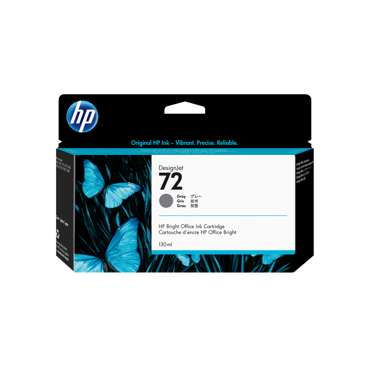 HP 72 130-ml Gray DesignJet Ink Cartridge