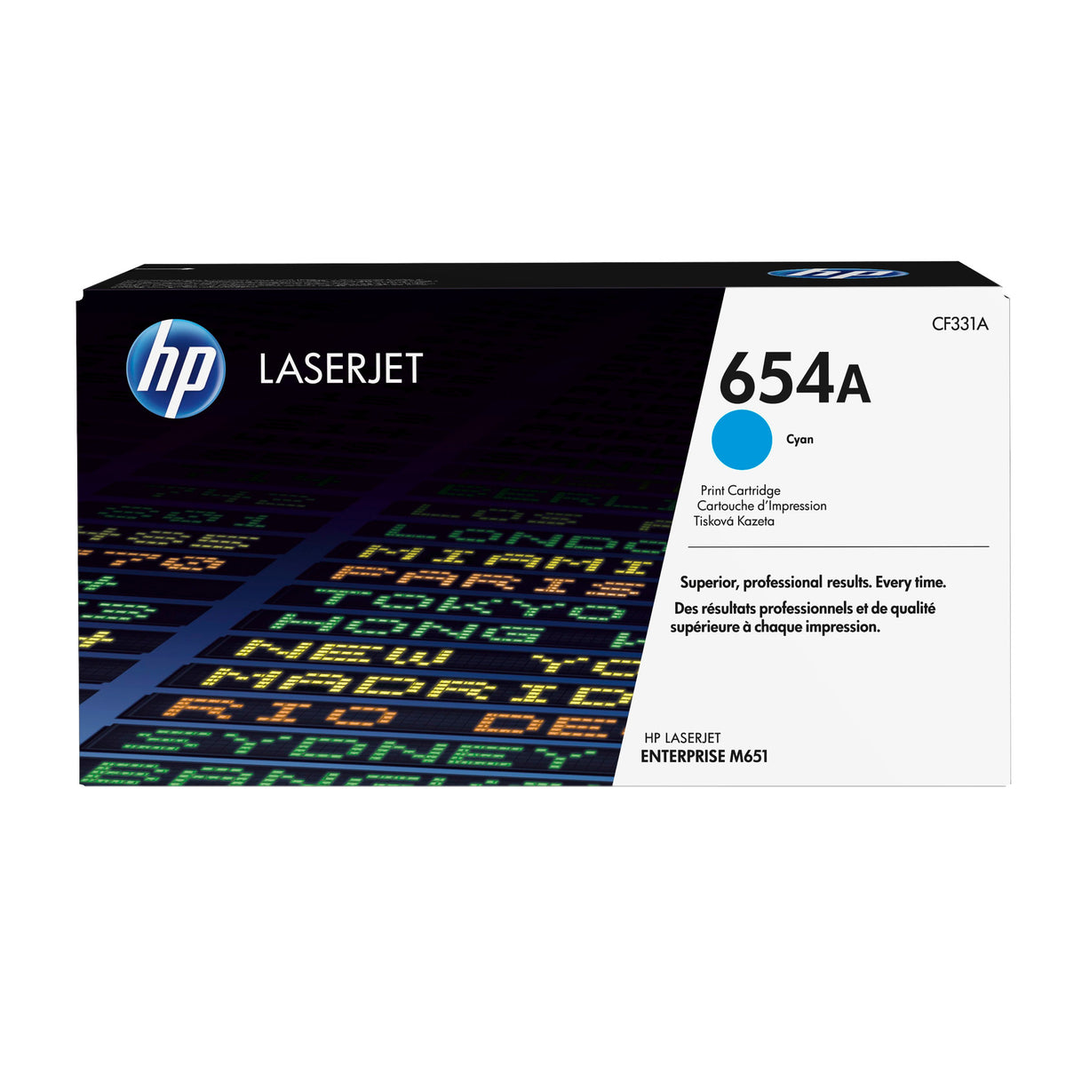HP 654A Cyan Original LaserJet Toner Cartridge