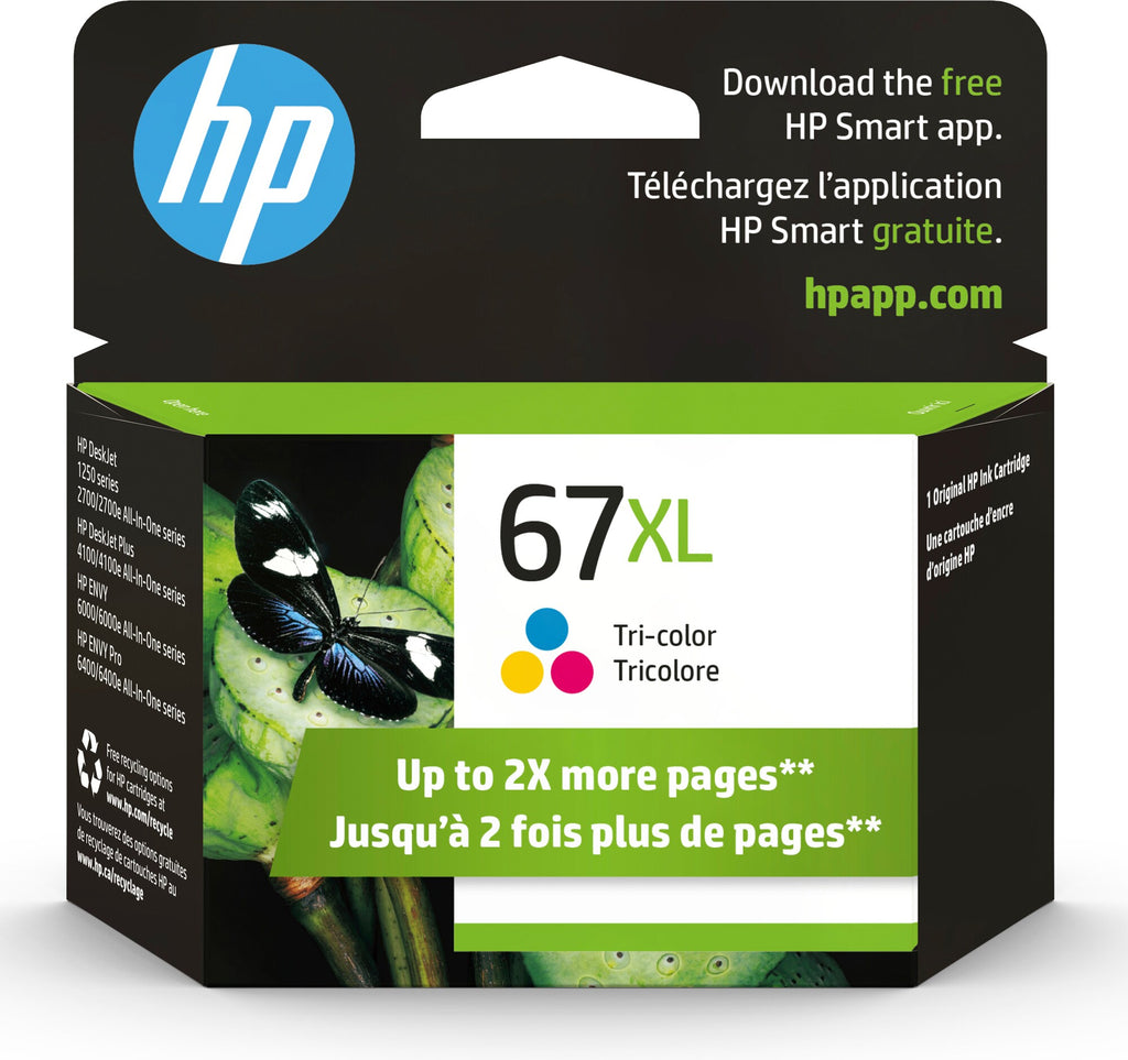 HP 67XL High Yield Tri-color Original Ink Cartridge