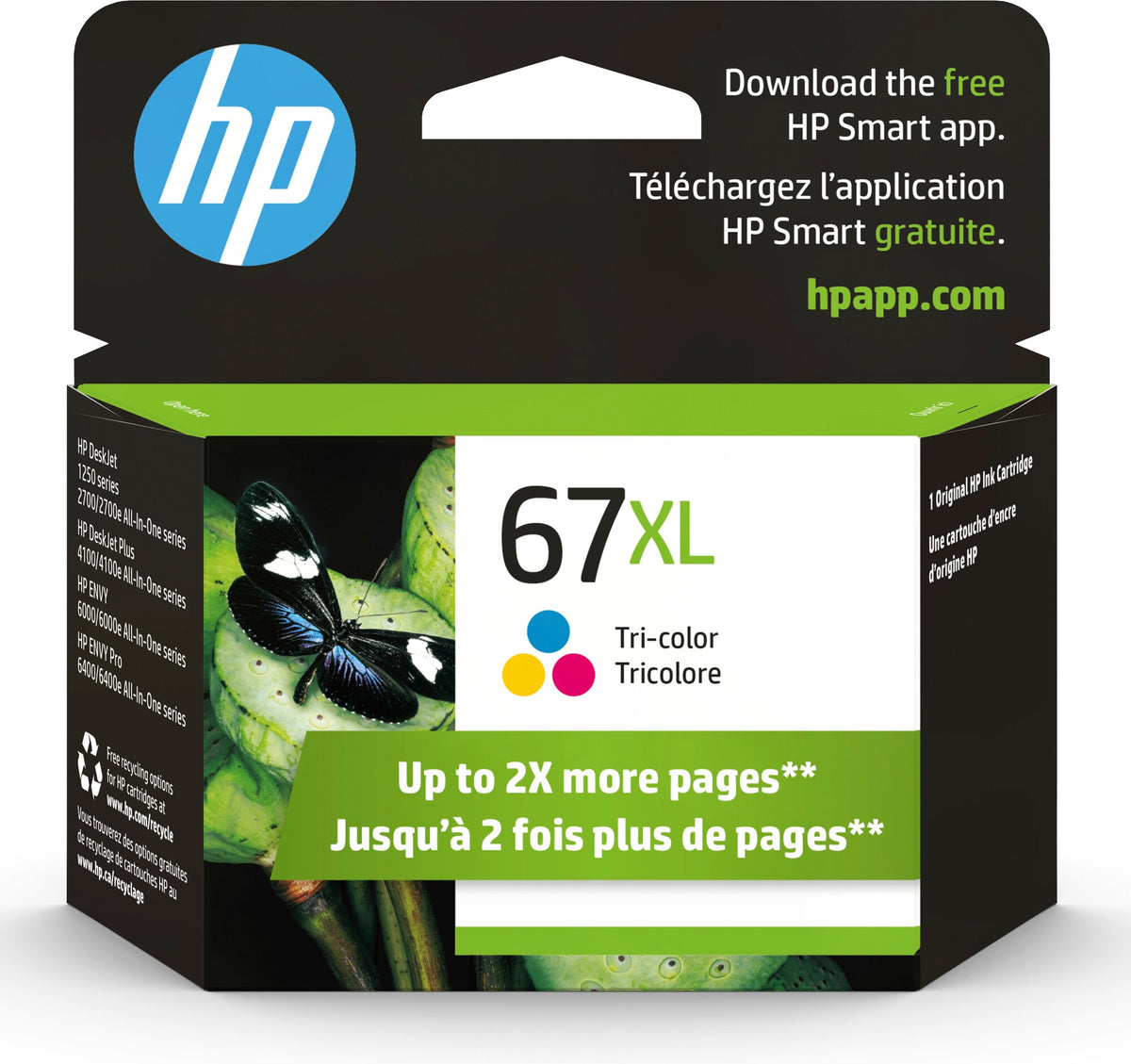 HP 67XL High Yield Tri-color Original Ink Cartridge