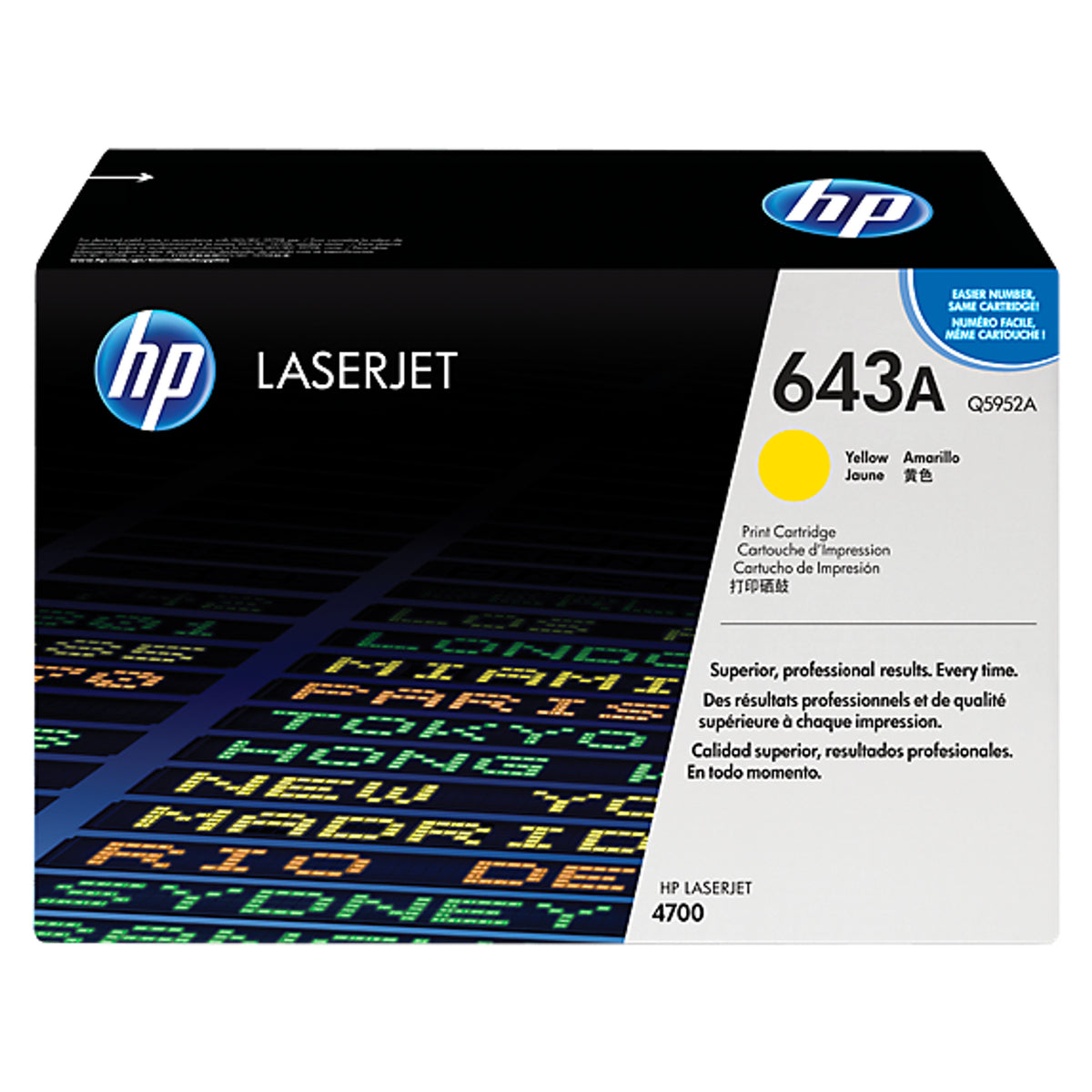 HP 643A Yellow Original LaserJet Toner Cartridge