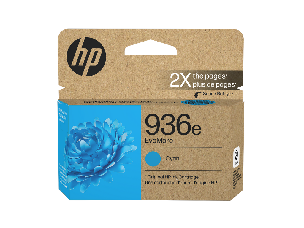 HP 936e EvoMore Cyan Original Ink Cartridge