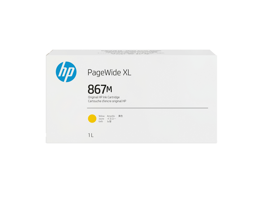 HP 867M 1-liter Yellow PageWide XL Ink Cartridge