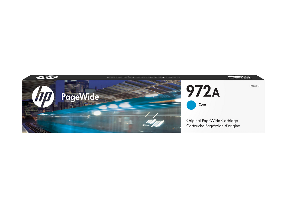 HP 972A Cyan Original PageWide Cartridge