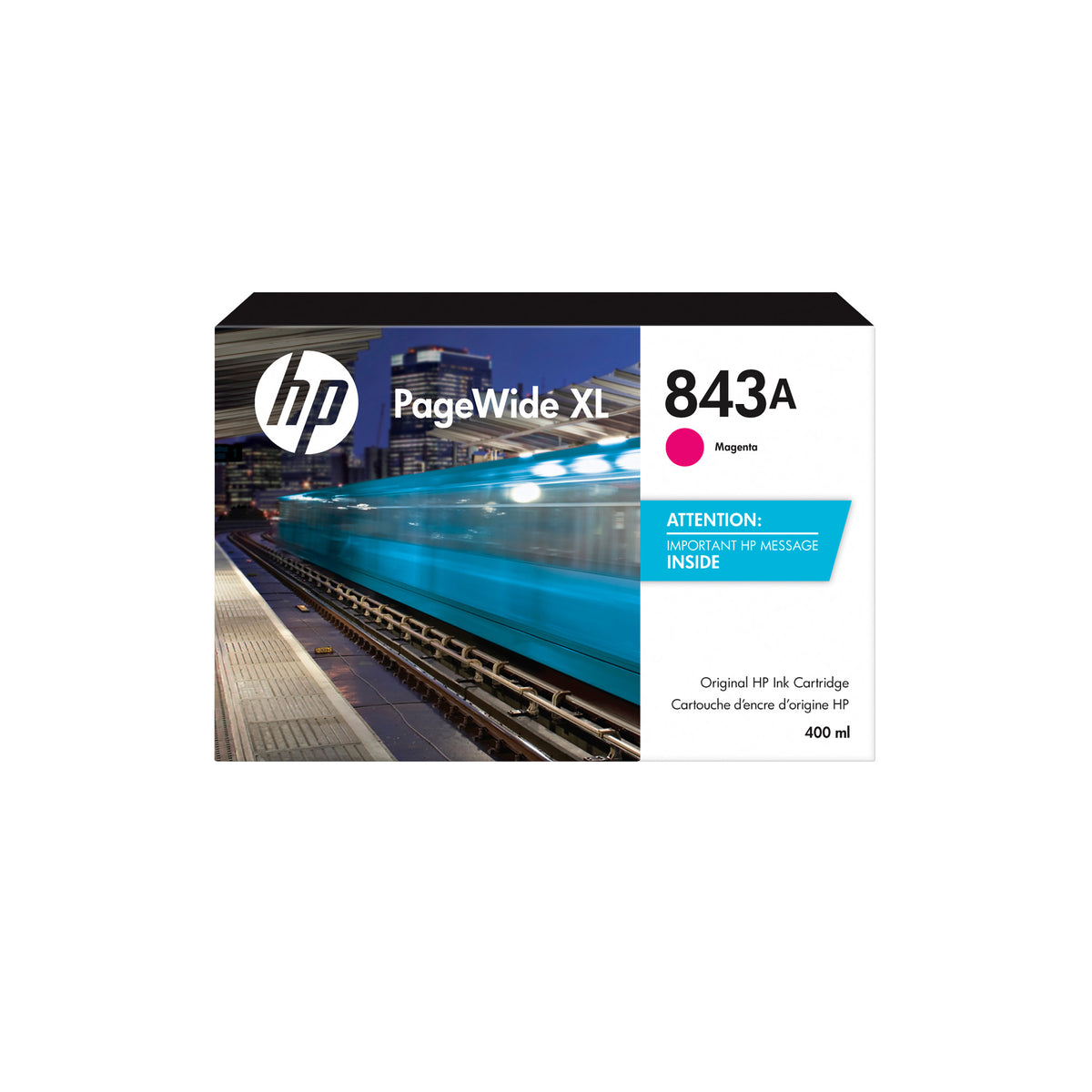 HP 843A 400-ml Magenta PageWide XL Ink Cartridge
