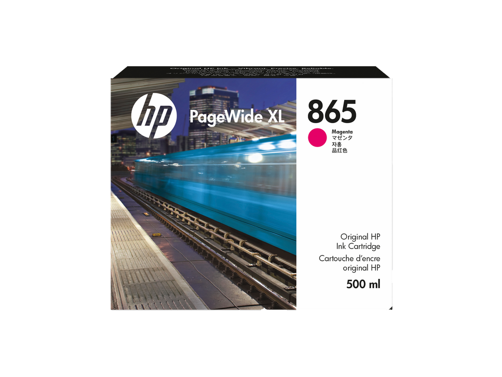 HP 865 500-ml Magenta PageWide XL Ink Cartridge