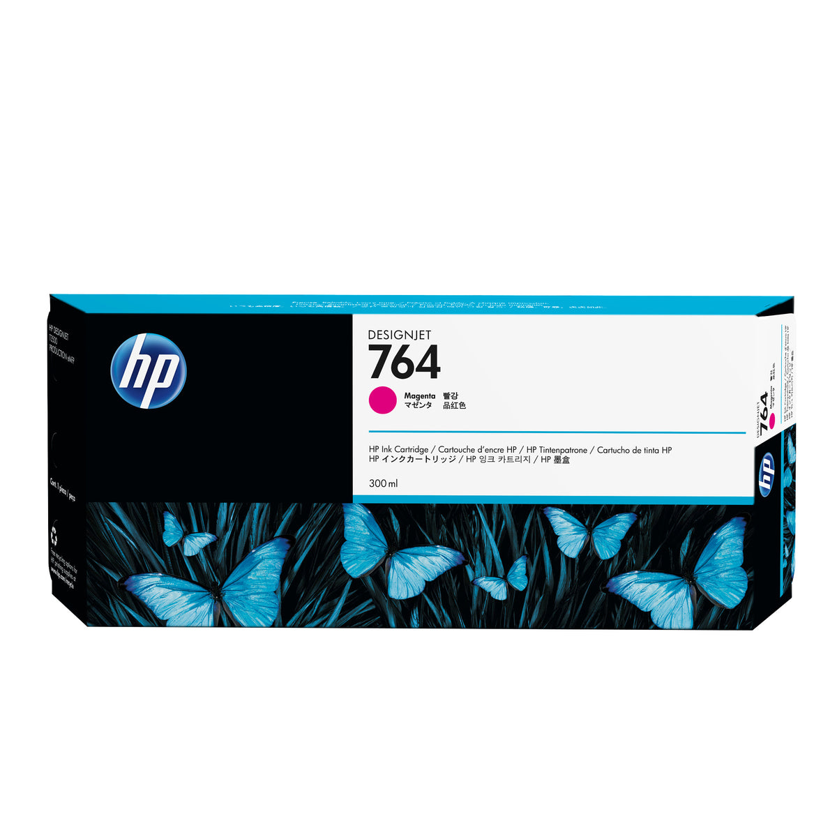 HP 764 300-ml Magenta DesignJet Ink Cartridge