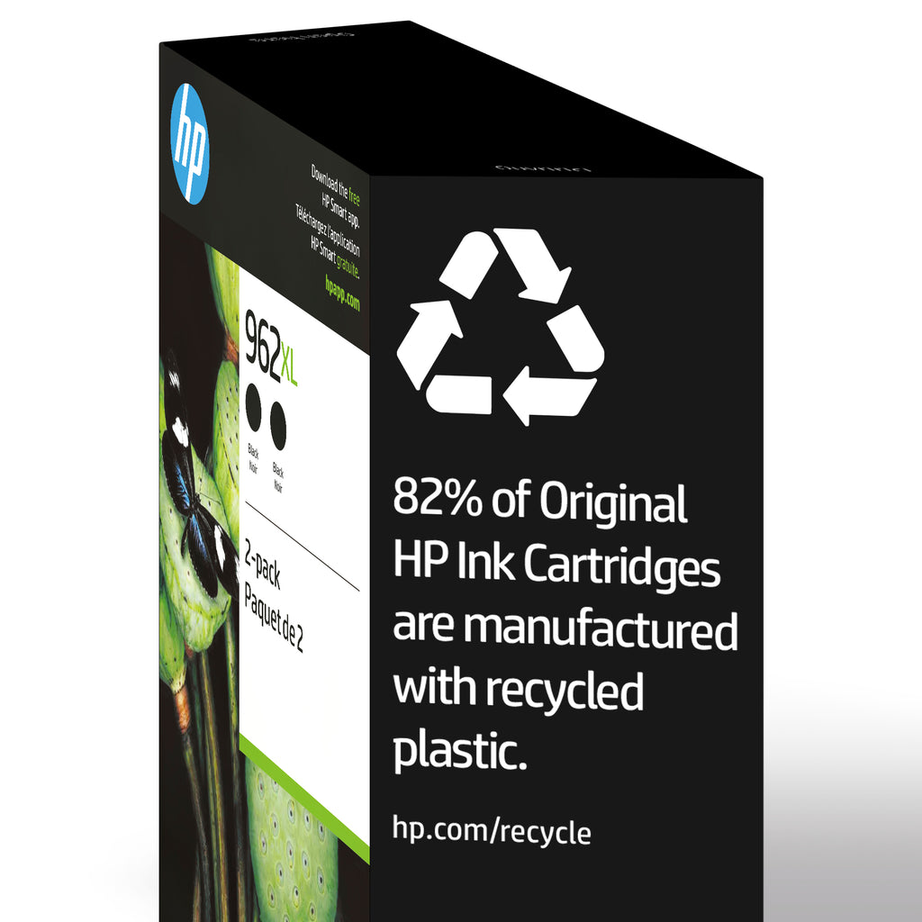 HP 962XL 2-pack High Yield Black Original Ink Cartridges