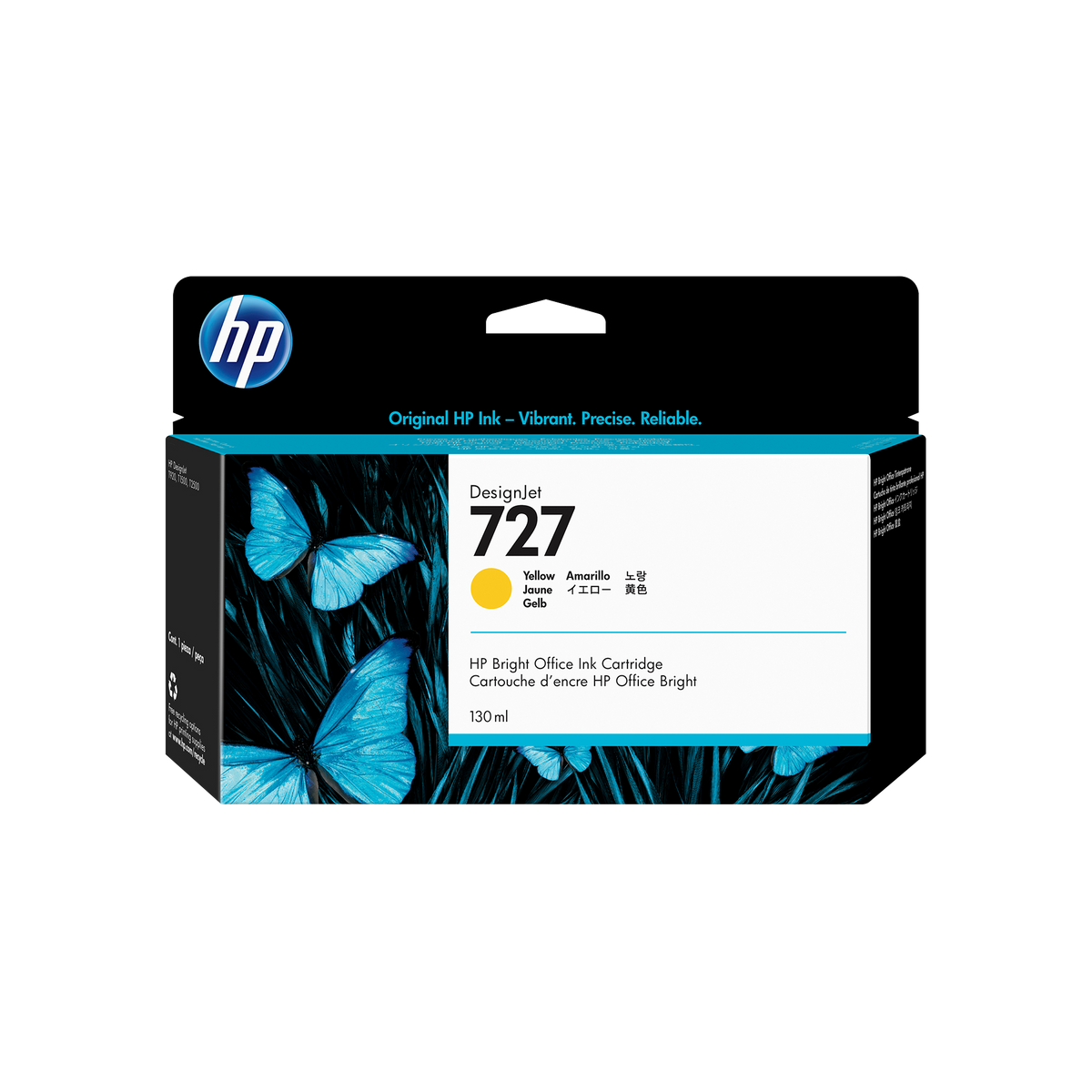 HP 727 130-ml Yellow DesignJet Ink Cartridge