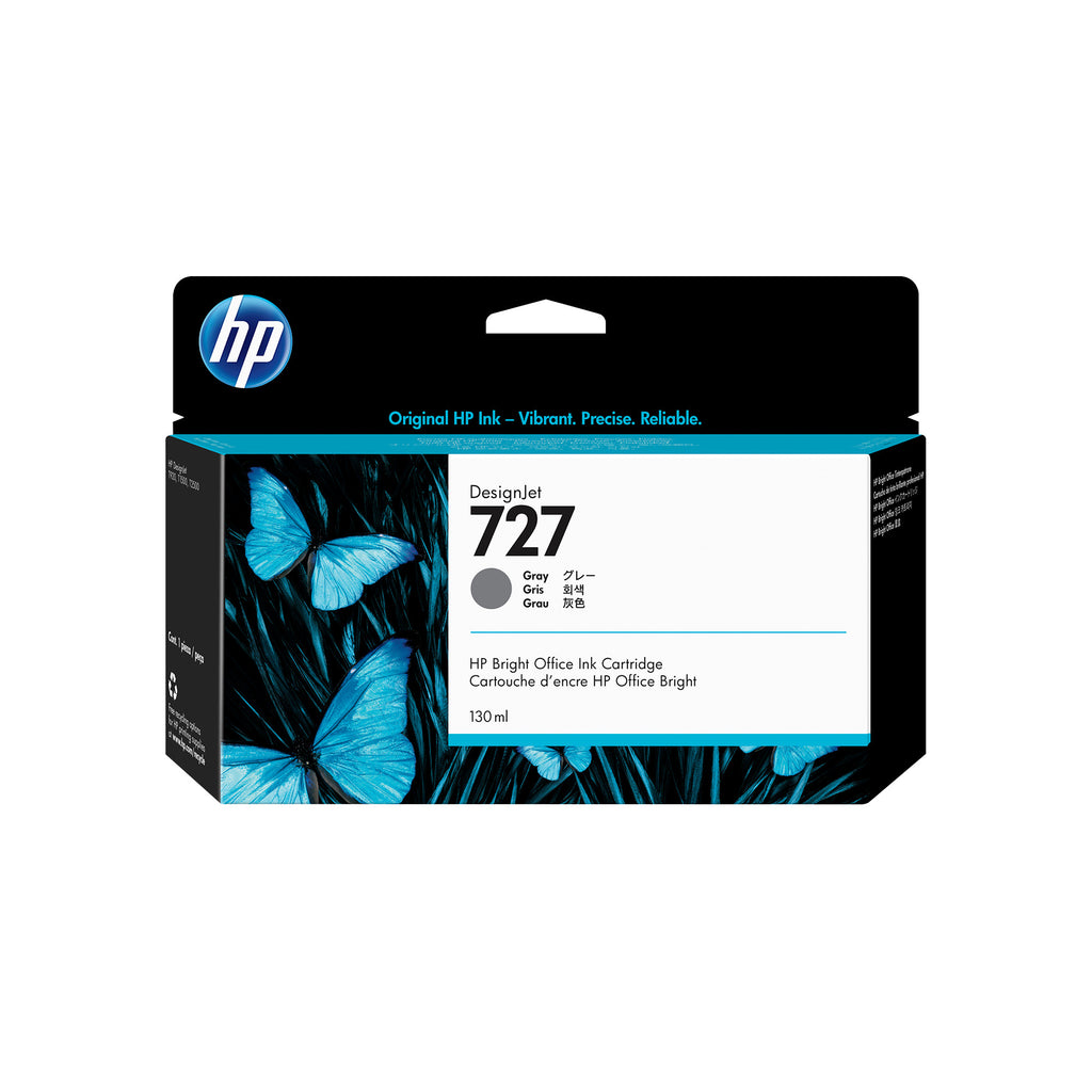 HP 727 130-ml Gray DesignJet Ink Cartridge