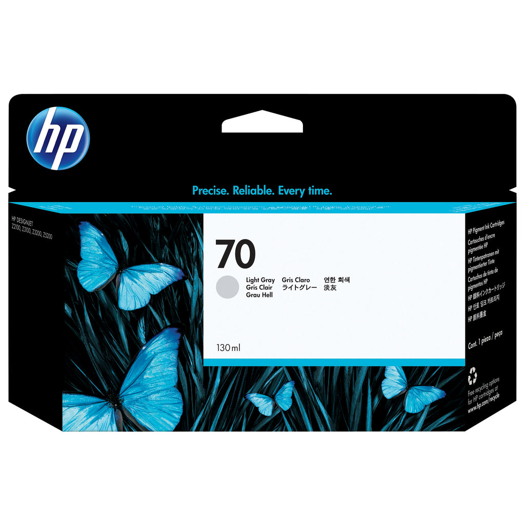HP 70 130-ml Light Gray DesignJet Ink Cartridge