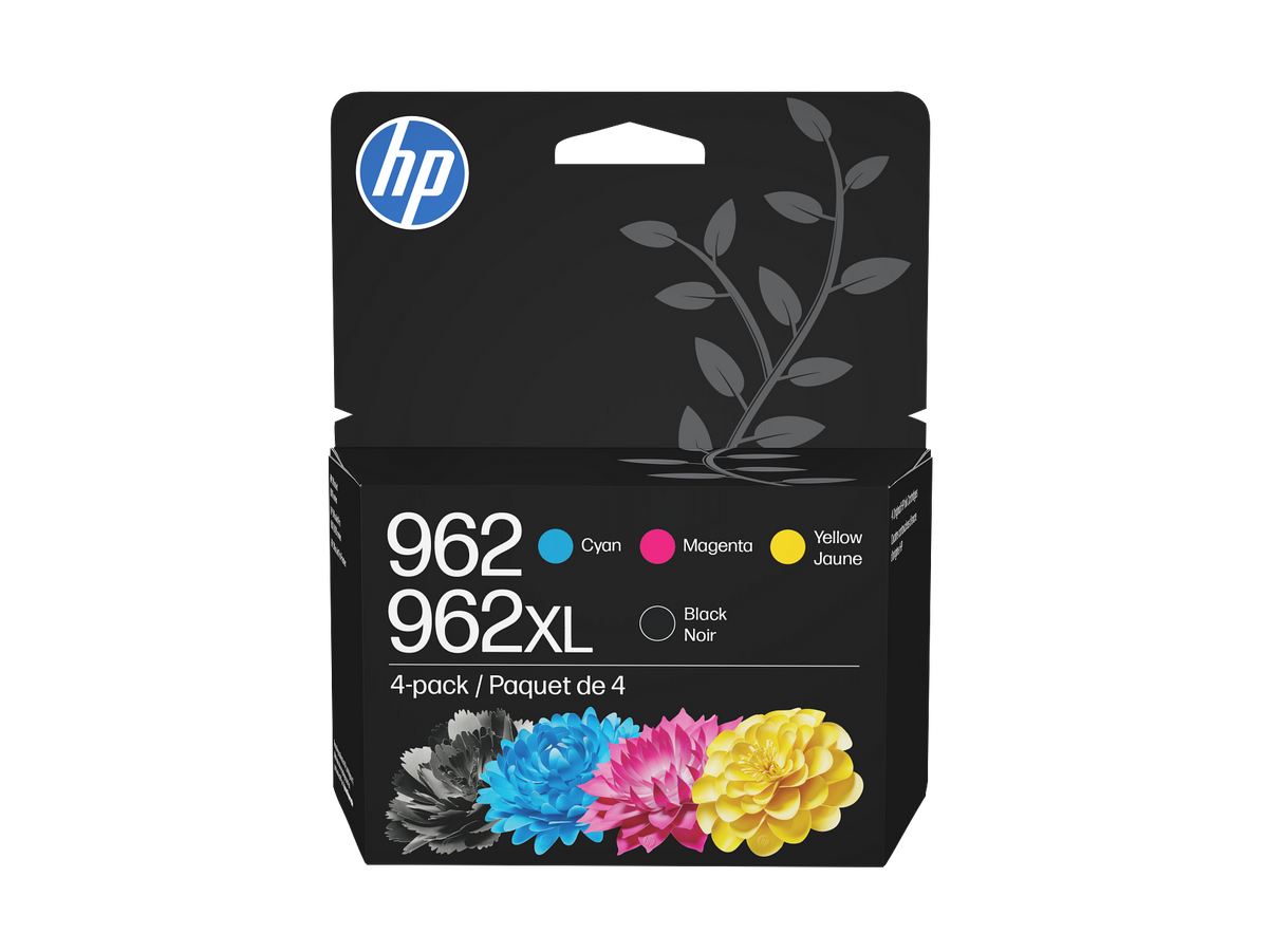 HP 962XL High Yield Black/962 Cyan/Magenta/Yellow 4-pack Original Ink Cartridges